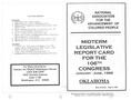 Pamphlet: Legislative Report Cards for the 106th and 108th Congress