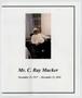 Pamphlet: Funeral Program for C. Ray Mucker