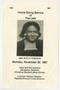 Pamphlet: Funeral Program for Ruth A. Robinson