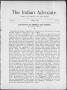 Newspaper: The Indian Advocate. (Sacred Heart Mission, Okla. Terr.), Vol. 11, No…